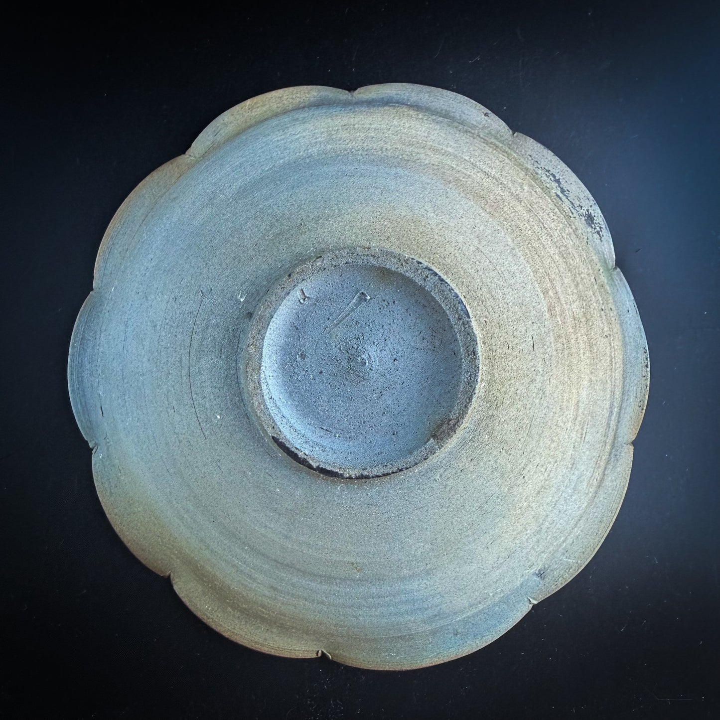 野口悦士  輪花皿